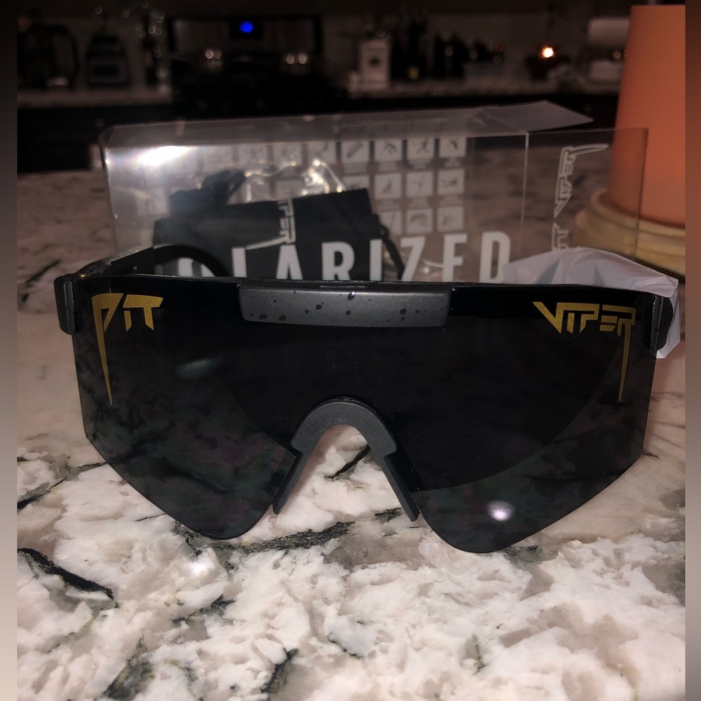 NEW Pit Viper Sunglasses Black/Gold